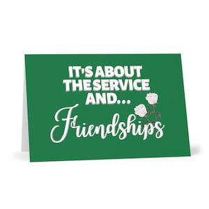 Links Inc ha ispirato biglietti di auguri verdi e bianchi, biglietti di amicizia e di servizio, benvenuti a Linkdom Gifts, idee regalo di induzione
