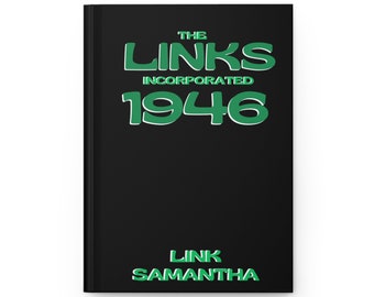 Diário inspirado da Links Incorporated, Diário personalizado da Links, Presentes da Links, Parafernália da Links, Verde e branco, Diário de orações