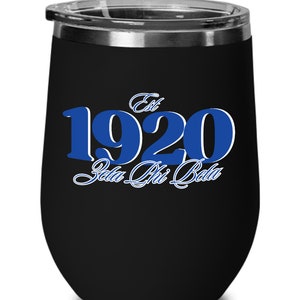 Zeta Phi Beta wine tumbler - 1920 Zeta Phi Beta Cup - Doves -Pearls - Educated Zeta Girls -Zeta Woman-Zeta Phi Beta Gift, Welcome Gift