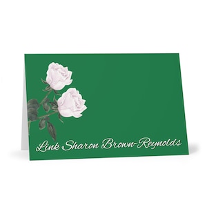 Tarjetas de felicitación personalizadas inspiradas en Links Incorporated (7 piezas), tarjetas de felicitación de bienvenida, obsequios verdes y blancos
