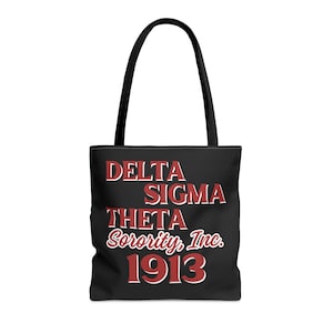 Delta Sigma Theta 1913 Tote Bag, Crimson and Cream Gifts, Welcome Bag, DST Gift Ideas, Divine Nine Gifts, Delta Sigma Theta Bag
