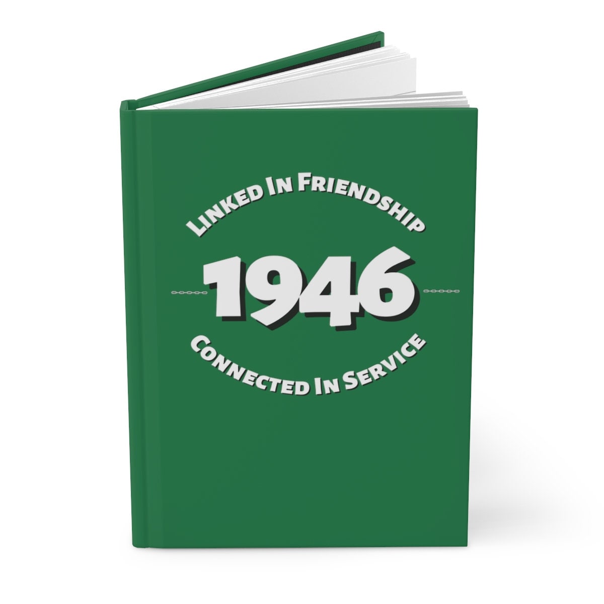 The Links Incorporated Inspired Linked in Friendship Connected in Service Hardcover Journal