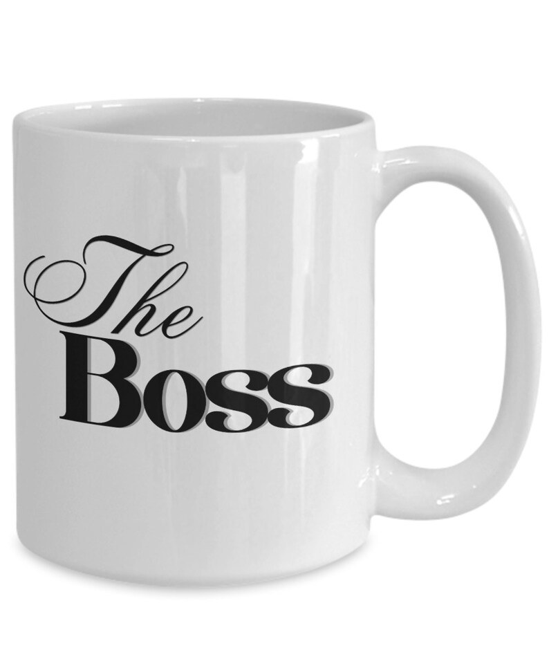 The Boss Large Coffee Mug National Boss Day Gift Boss Mug Etsy