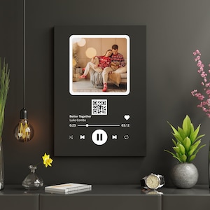 Music Player SVG Files Music Frame Cricut EPS design, QR Music svg files for qr Acrylic svg, Music Player, Qr code display