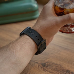 Apple Watch Band Genuine Leather Strap Gift Ideas Special Handmade Watch Strap for all Apple Watch Models Series 10