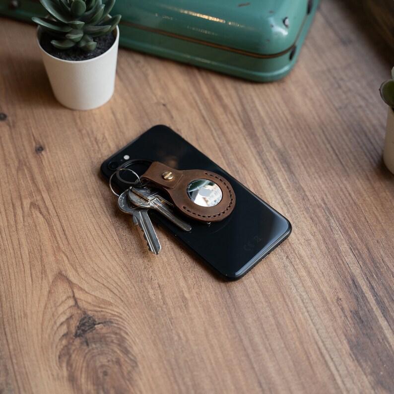 Leather Airtag Sleeve for Bag Airtag Leather Tag for Luggage Etsy