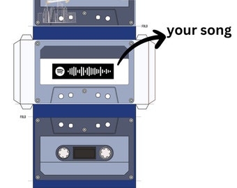 Personalized Printable Cassette Tape DIY Gift - Etsy