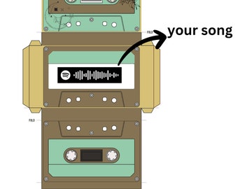 Personalized Printable Cassette Tape DIY Gift - Etsy