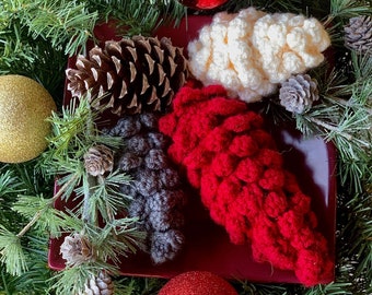 Chunky Crochet Pinecones