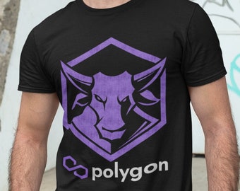 Polygon MATIC Crypto Bull T-Shirt