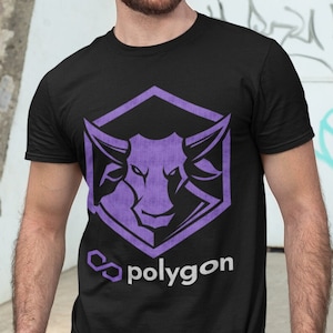 Polygon MATIC Crypto Bull T-Shirt