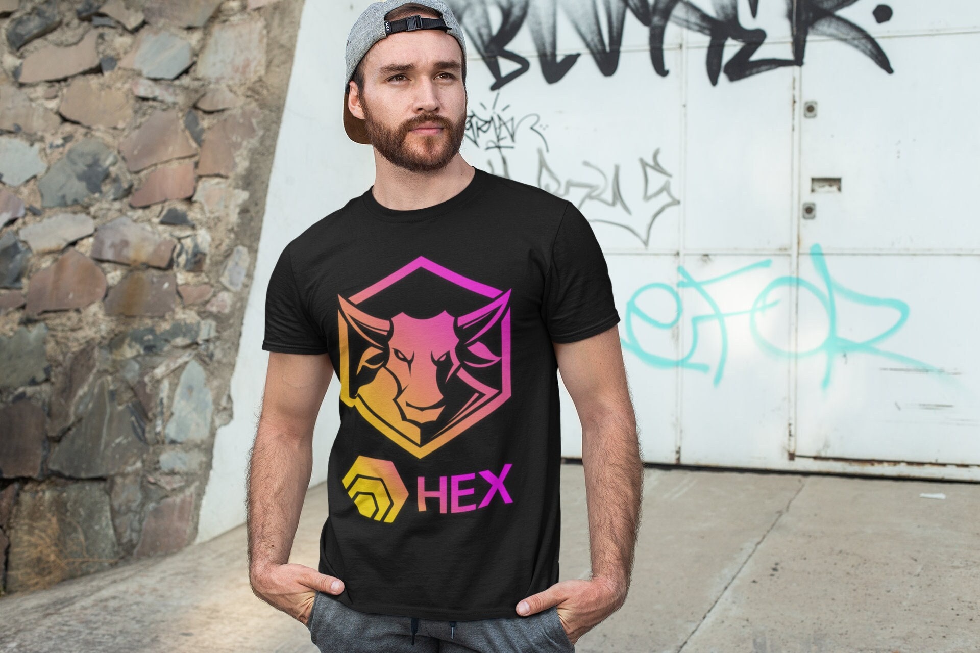 HEX Crypto Bull T-shirt - Etsy