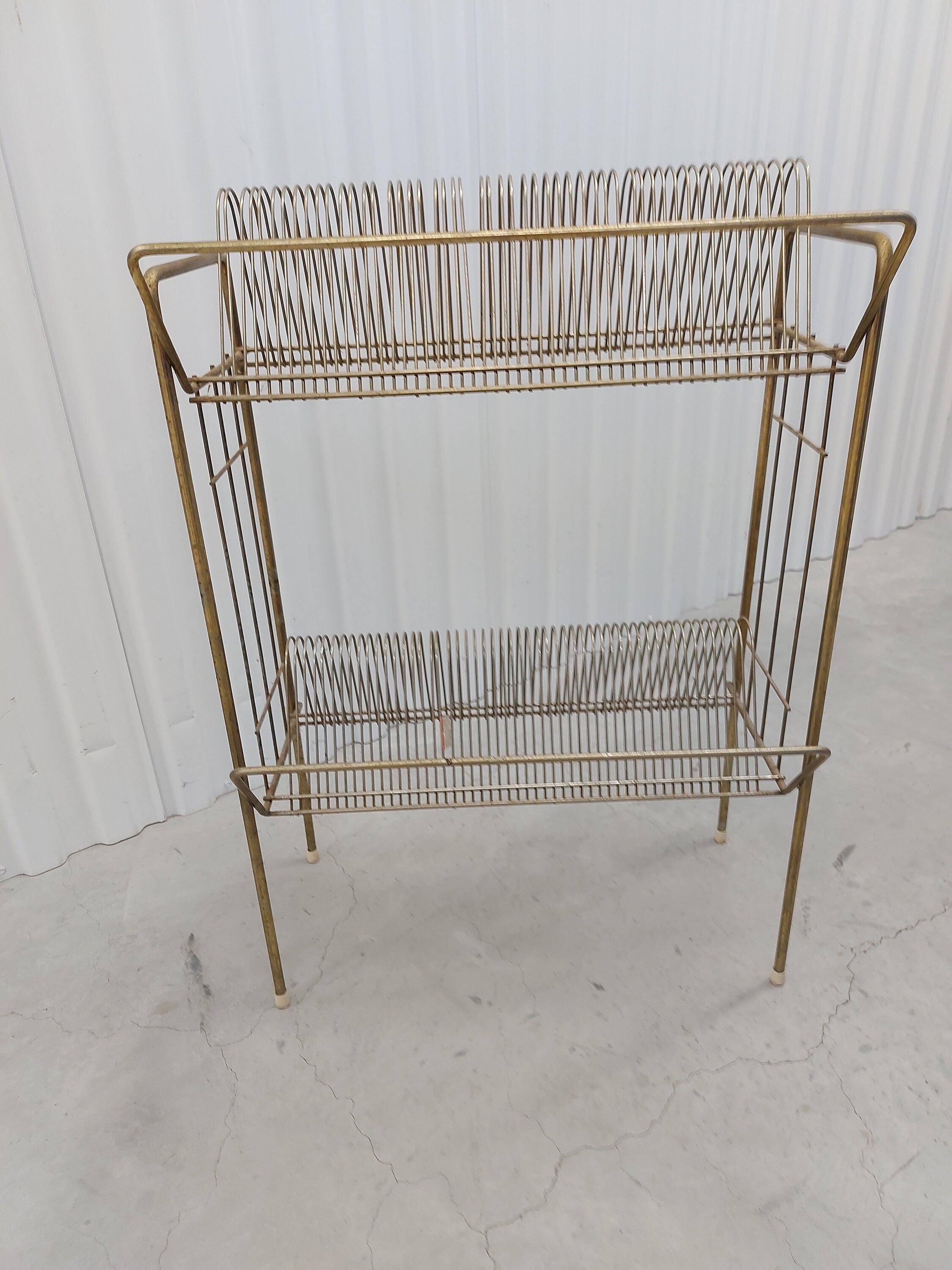 Show Rack Mcm Design MCM Record Rack Holder Metal Tower - Etsy