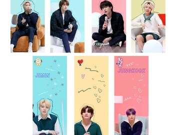bts bookmarks etsy