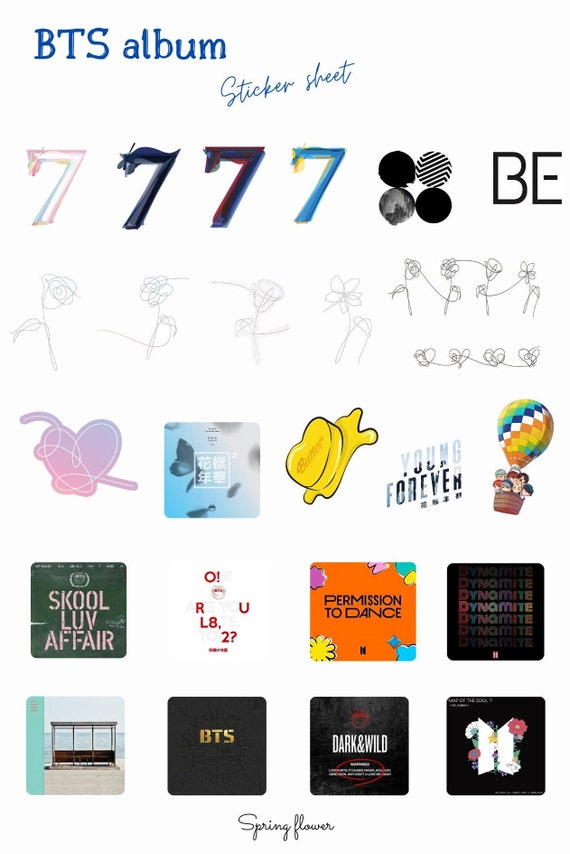 BTS Album Stickers