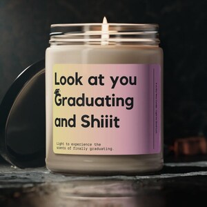 Regalo de graduación, regalo de graduación de licenciatura, graduación de maestría, graduación de la escuela de enfermería, vela divertida de graduación, graduación de doctorado, graduación universitaria para ella