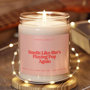 Pop Music Gift Playing Pop Music Custom Candle Musician Fan Genre Funny Unique Surprise Handmade Personalized For Women