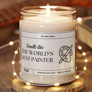 Painter Gift Candle: Funny Artist Candle - 9oz Soy Wax