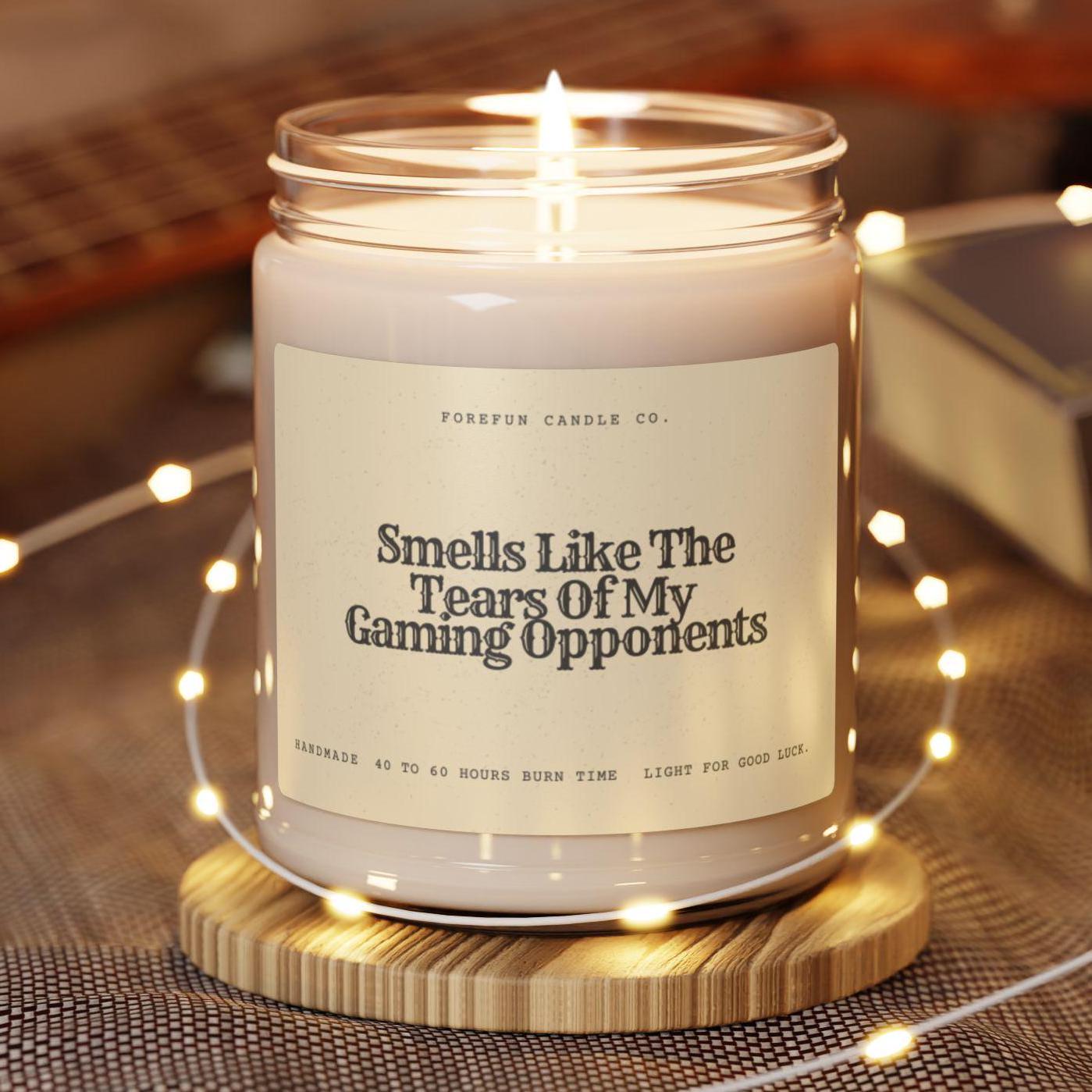 Funny Gaming Candle Smells like tears of my gaming opponents funny gaming gifts for boyfriend gamer gifts gamer  decor gaming couple gifts