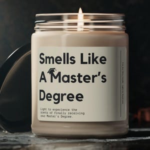 Regalo de graduación de maestría Felicitaciones divertidas Huele a maestría Regalo de felicitaciones de graduación de MBA