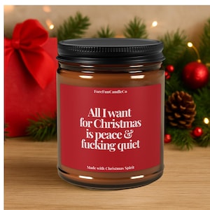 Funny Christmas Candle: Gag Gift, Secret Santa, Stocking Stuffer