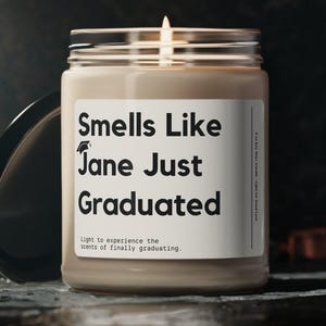 Regalo de graduación personalizado, regalo de graduación de licenciatura, graduación de maestría, graduación de enfermería, vela divertida de graduación, graduación de doctorado, graduación universitaria