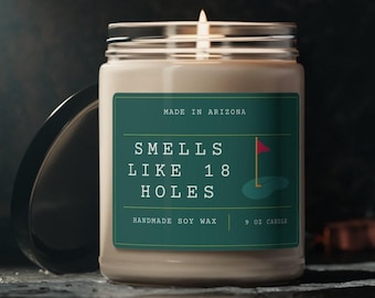 Golfer Candle Golf Candle Funny Candle Dad Candle Brother Candle Smells like Golf Candle Golfer gifts Gifts for golfer sports candle