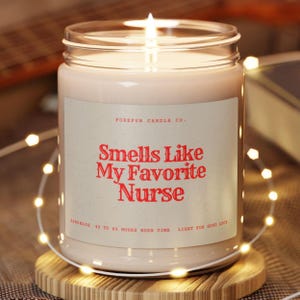Nurse Appreciation Candle: 9oz Soy Wax, Sage Lavender Scent