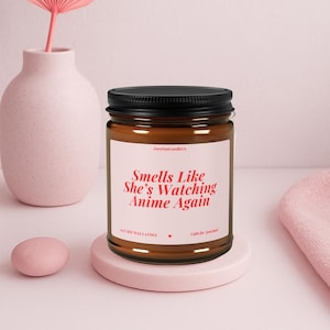 Anime Gift Funny Candle Birthday Gift For Her Anime Lover Custom Gift For Friend Anime Fan Manga Otaku Gift Weeb Girlfriend Japanese gifts