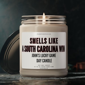South Carolina Win Candle: Game Day Soy Wax Candle
