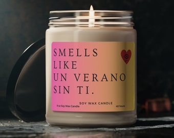 Smells like Bad Bunny Un Verano Sin ti Gift Bad Bunny Gift Bad Bunny Candle gifts for her