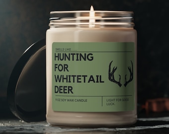 Gift for hunters Candle for hunters gift for men gift for him gifts for dad hunting gifts deer hunting gifts