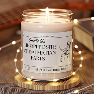 Funny Dalmatian Candle - Novelty Soy Wax Candle Gift