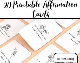 Affirmation Cards // Printable // Affirmation Deck