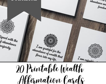 Affirmation Cards // Printable // Affirmation Card Deck