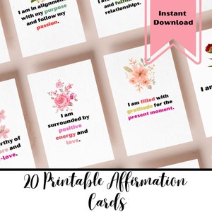 Affirmationskarten // Printable // Motivationskarten