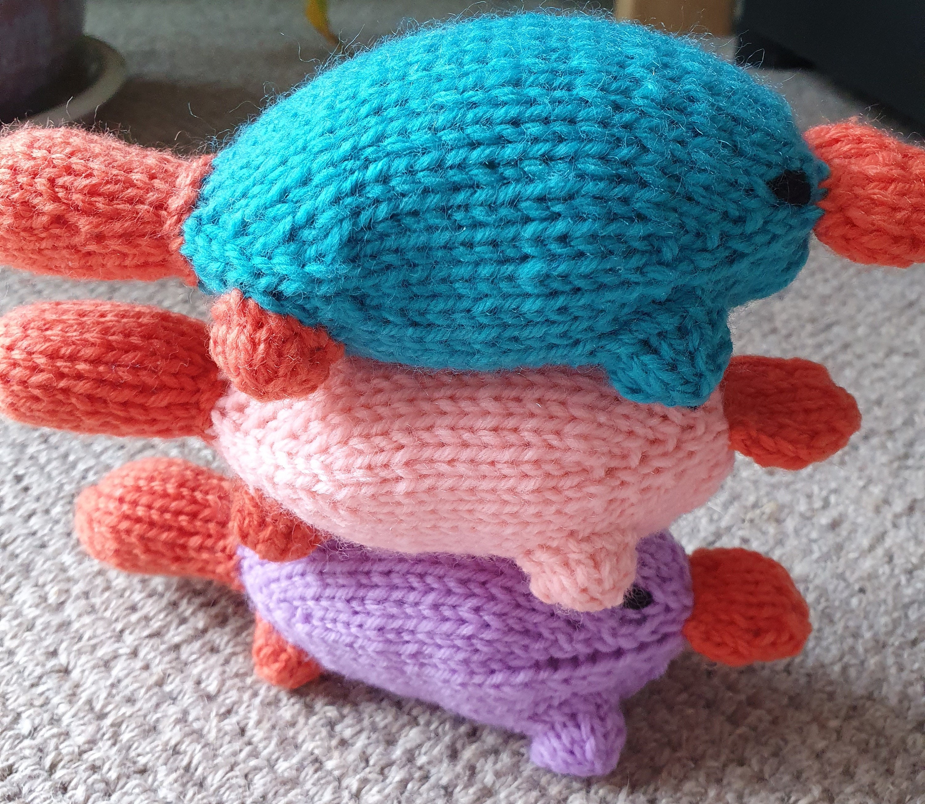 Knitted platypus