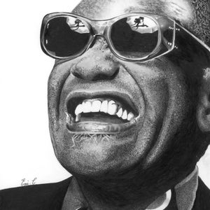 Ray Charles dessin art chanteur image 1