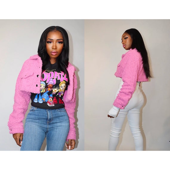 Cropped shacket womens deals