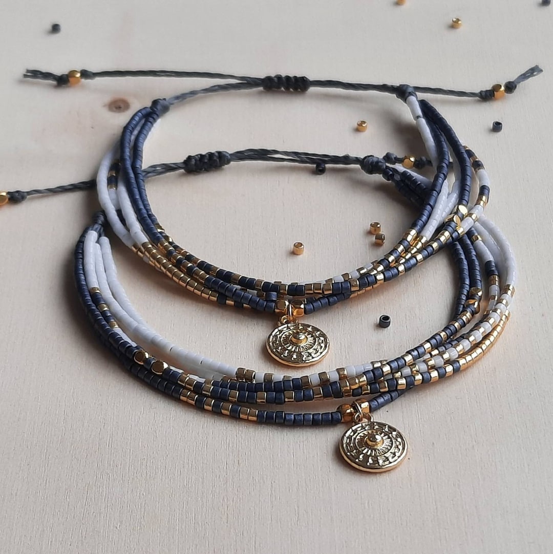 Bracelet été En Perles Miyuki - Rose - Sans Fermoir - Neuf Avec étiquettes