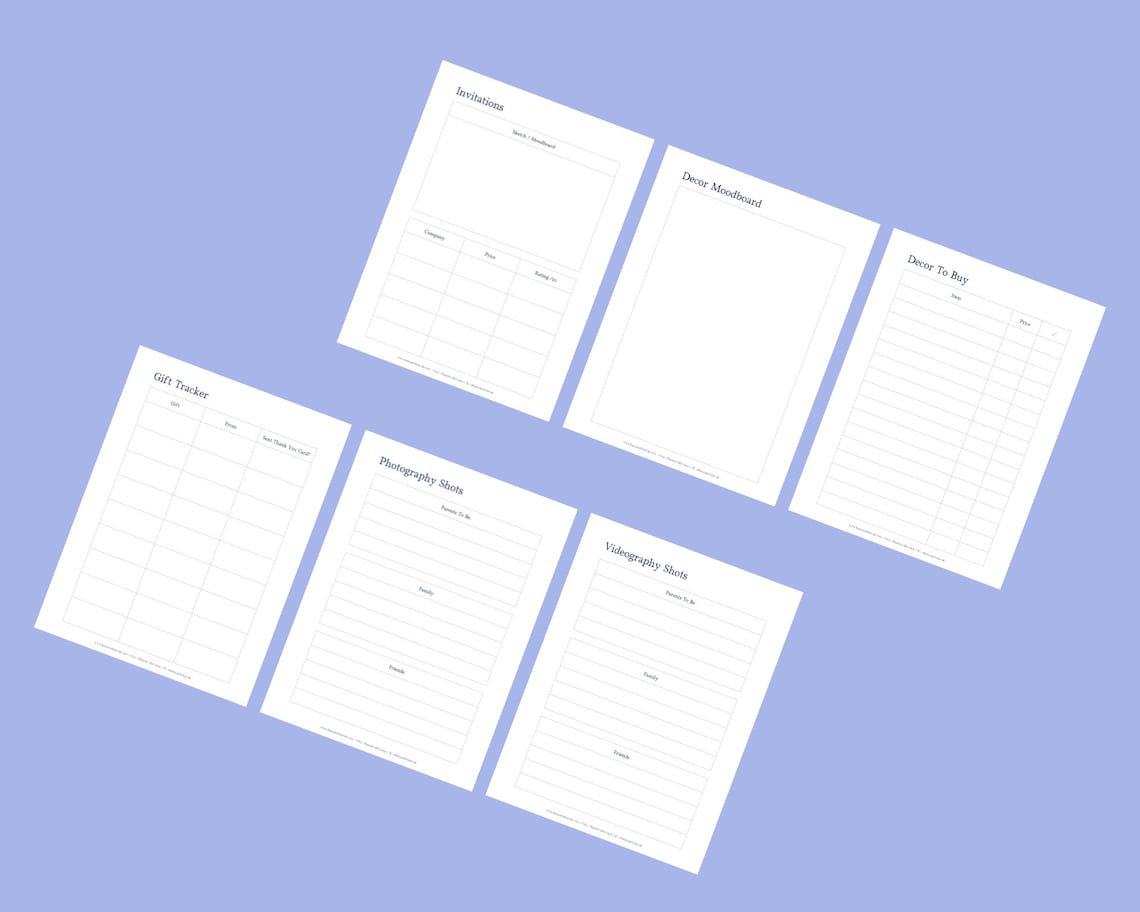 Baby Shower Checklist Printable, Baby Shower Planner Printable, Party ...