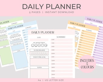 Adult Focus Daily Planner Printable,ADHD Daily Planner Printable Template, Printable Adult ADHD Journal, Adult ADHD Planner and organizer