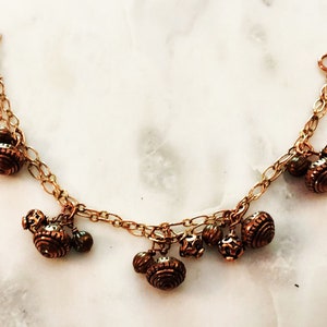 Fancy Copper Bead Bracelet