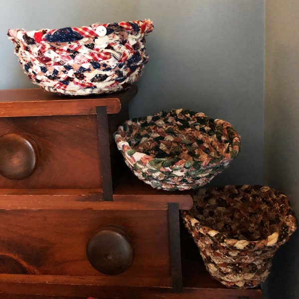 Braided Fabric Bowls/Baskets