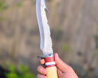 Handmade Knife Skinner-2 | Camping Tool | Boyfriend Gift | Outdoors |Anniversary | Birthday Gift | Groomsman| Damascus Steel|