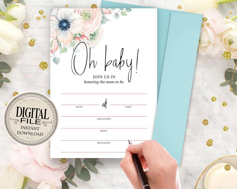 Blank Invitations - Etsy