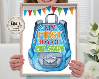 second grade book bags