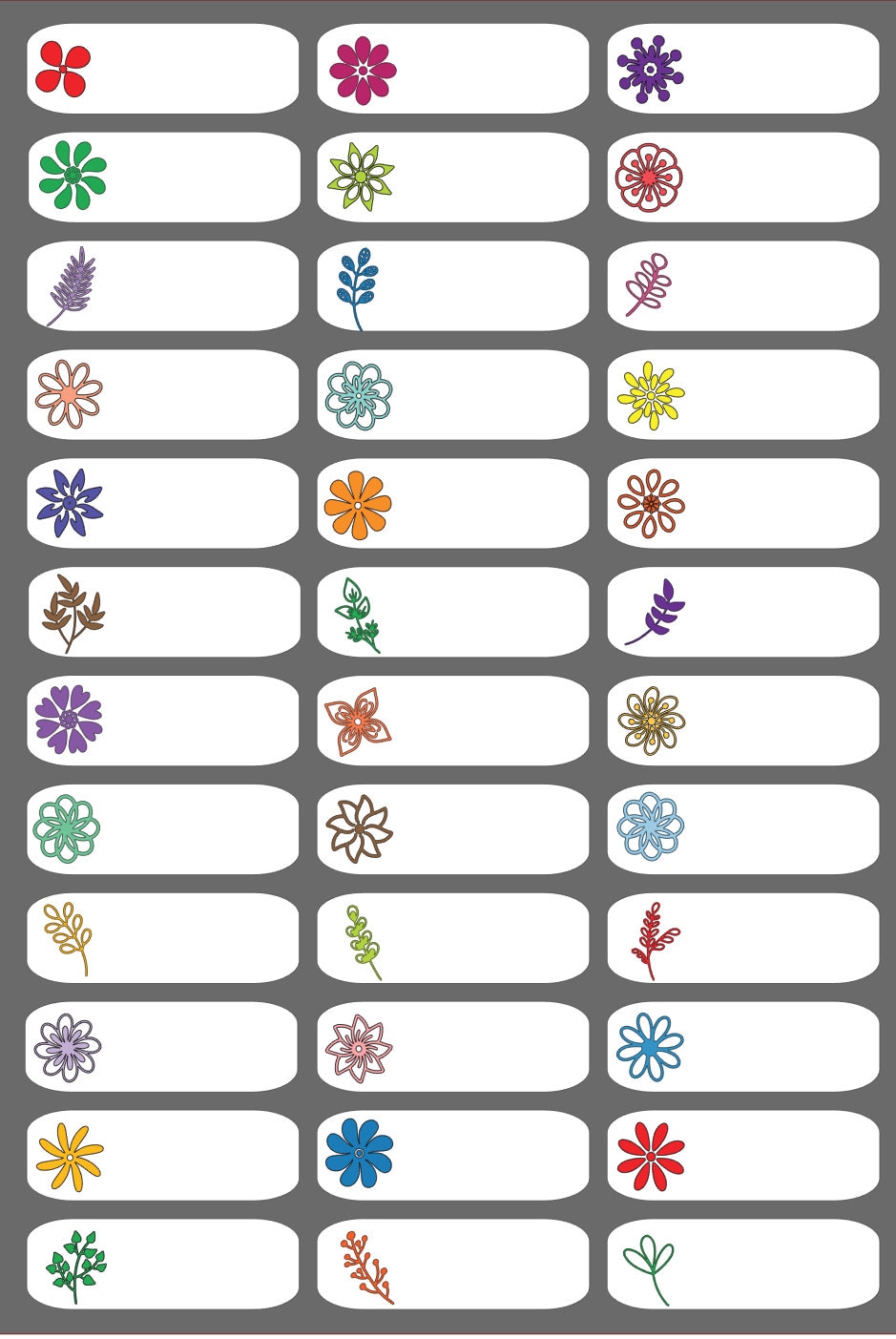 Editable Name Label Template, Editable School Supply Labels, 36 Designs ...