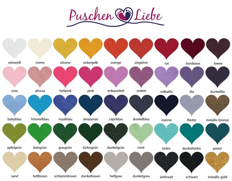 a bunch of hearts with different colors