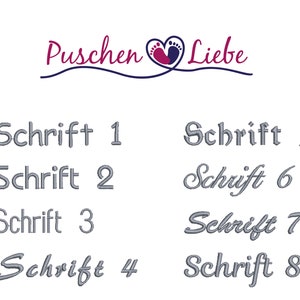 a sign that says puschen liebe on it